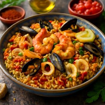 Classic Seafood Paella