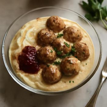 Classic Swedish Meatballs with Cream Sauce