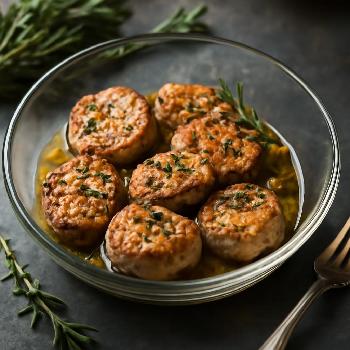 Garlic Herb Pork Tenderloin Medallions