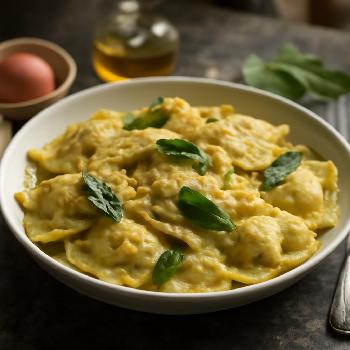 Homemade Ravioli with Sage Butter