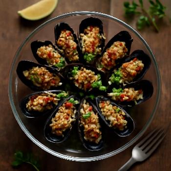 Mediterranean Stuffed Mussels