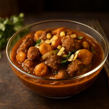 Moroccan Lamb Stew with Apricots and Almonds
