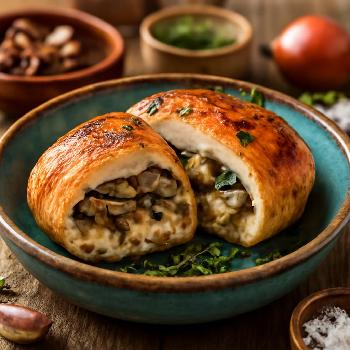 Mushroom and Swiss Stuffed Chicken Breast