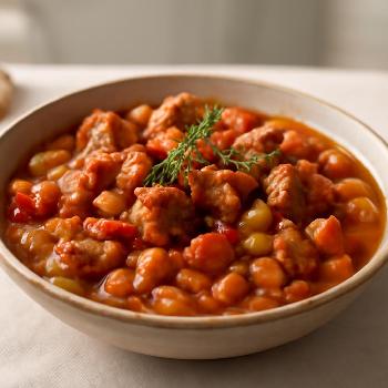 Savory Pork and Bean Casserole