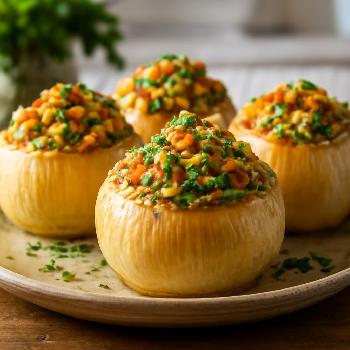 Savory Stuffed Onions with Quinoa and Vegetables