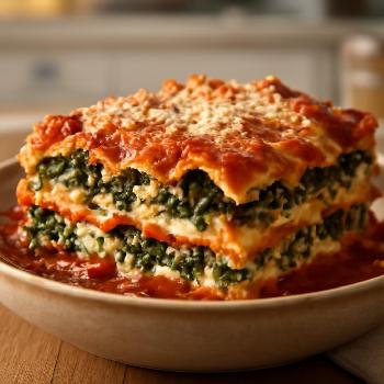 Vegetarian Lasagna with Spinach and Ricotta