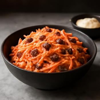 Classic Carrot and Raisin Salad with Creamy Dressing
