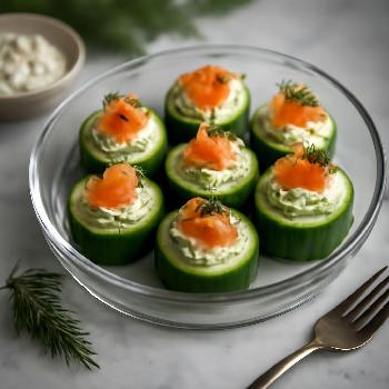 Cucumber Bites with Dill Cream Cheese