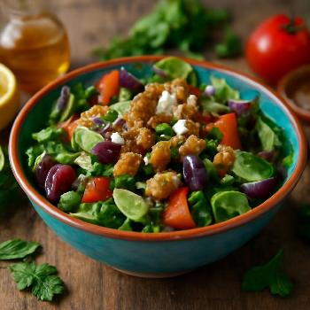 Mediterranean Tempeh Salad