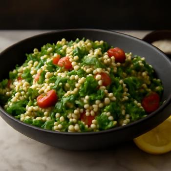 Pearl Couscous Salad with Herbs and Lemon