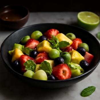 Refreshing Fruit Salad with Honey-Lime Zest