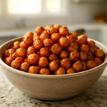 Roasted Spiced Chickpeas for Salad Bar