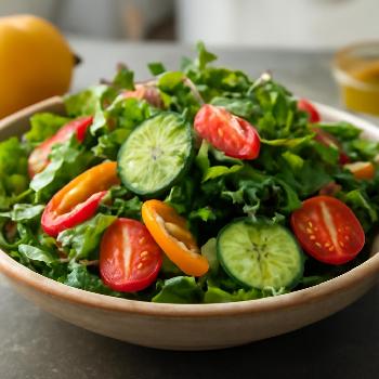 Spring Greens Salad with Lemon-Herb Vinaigrette