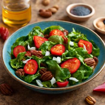 Spring Salad with Strawberries, Spinach, and Poppy Seed Dressing