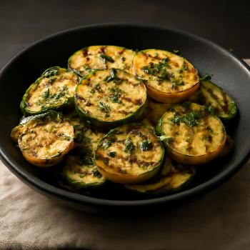Grilled Zucchini and Squash with Lemon-Herb Marinade