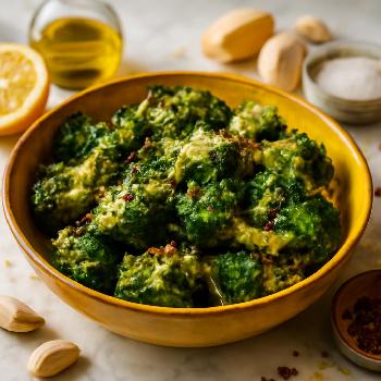 Lemon Roasted Broccoli with Parmesan