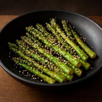 Roasted Asparagus with Everything Bagel Seasoning
