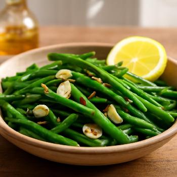 Sautéed Green Beans with Garlic and Lemon