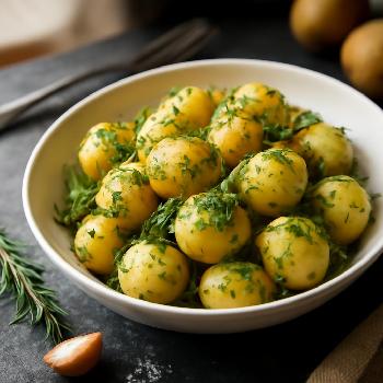 Simple & Flavorful Boiled Potatoes with Fresh Herbs