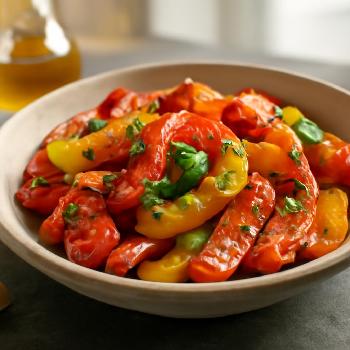 Simple Roasted Bell Peppers with Olive Oil