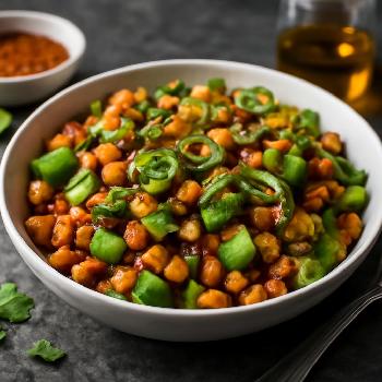 Spicy Chickpea Salad with Avocado