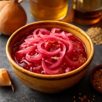 Sweet and Tangy Pickled Onions with a Hint of Spice
