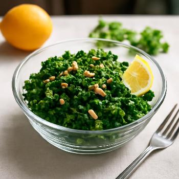 Zesty Lemon Garlic Sautéed Kale: A Quick Vegan Delight