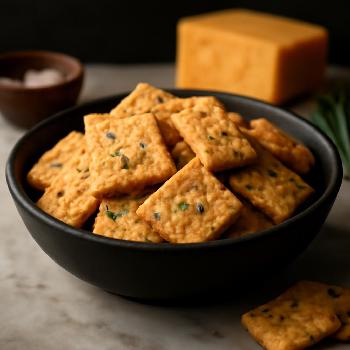 Cheddar and Chive Crackers