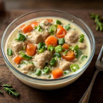 Coconut Milk Thickened Chicken and Vegetable Stew