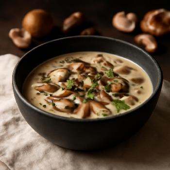 Creamy Vegetarian Mushroom Soup