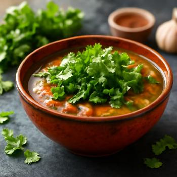 Fresh Cilantro Garnish for Soups & Stews