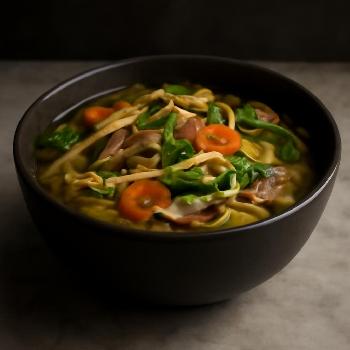 Hearty Vegan Vegetable Noodle Soup