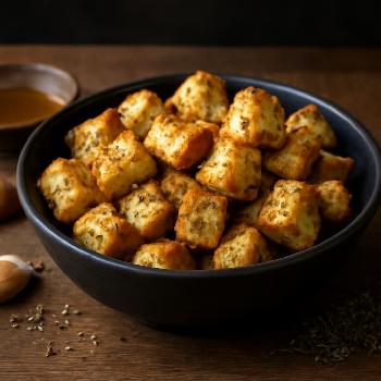 Homemade Garlic Herb Croutons