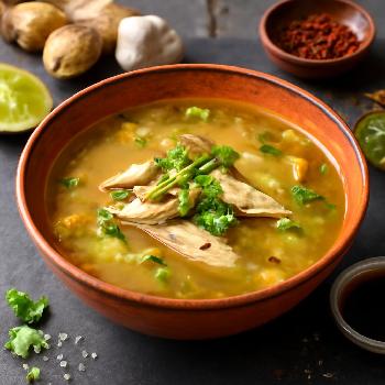 Invigorating Ginger Garlic Chicken Broth