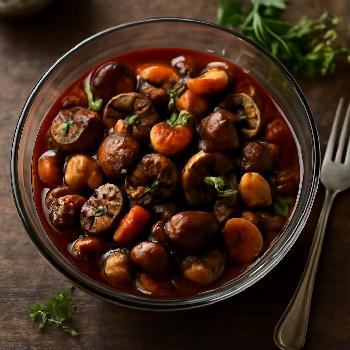 Mushroom Bourguignon