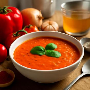 Roasted Red Pepper and Tomato Soup (Gluten-Free)