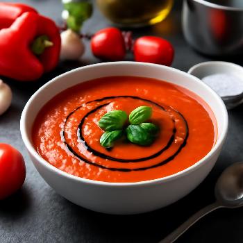 Roasted Red Pepper and Tomato Soup