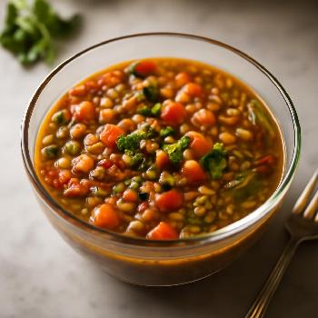 Simple Vegetarian Lentil Soup