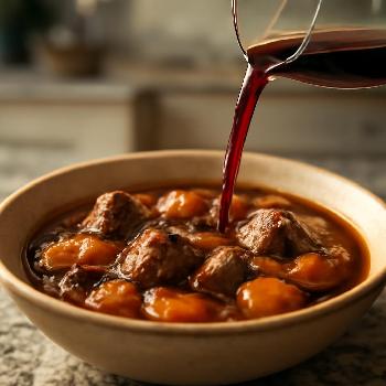 Wine Deglazing for Richer Soups & Stews